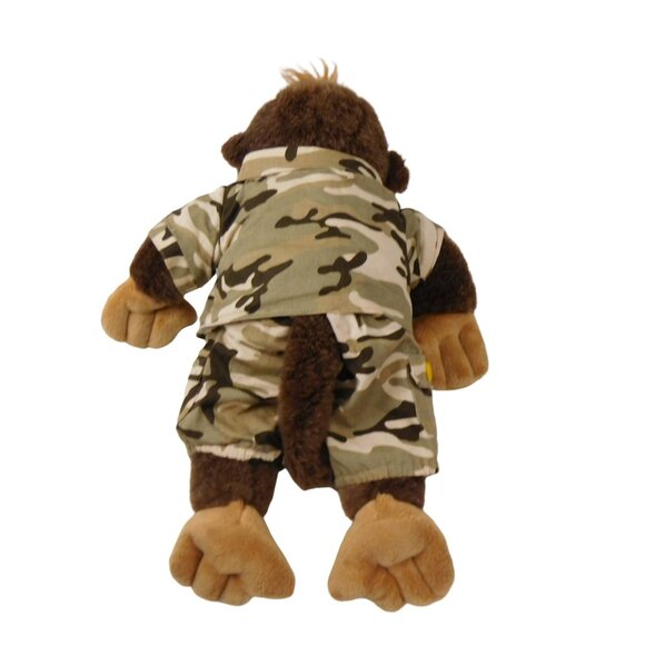 Nanco Animaland Monkey 15" Plush W/Camo Clothes 2007 - Picture 6 of 8